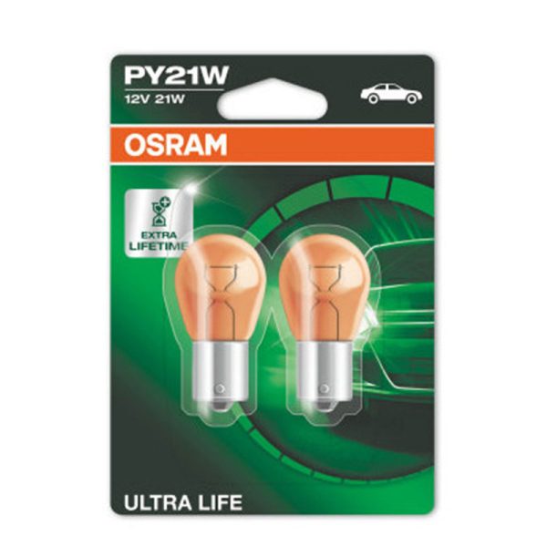 Bec 12V Py21W Ultra Life Set 10 Buc Osram